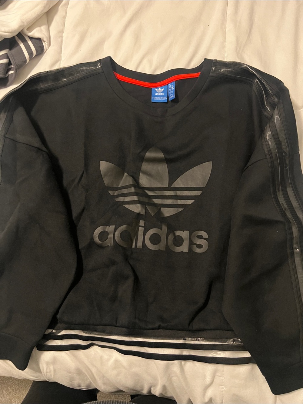 adidas Black Crewneck